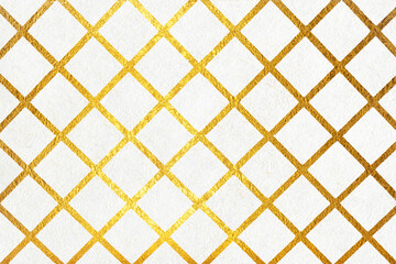 A luxurious background material featuring white Japanese paper with gold abstract patterns.