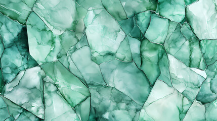 Obraz premium marbling emerald alcoholic marble