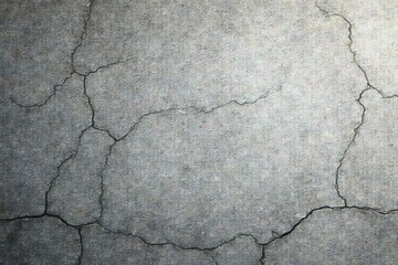 Obraz premium Rough grey textured concrete wall with cracks and wear , worn, grey