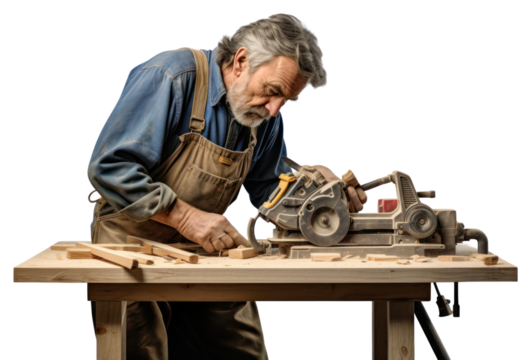 PNG Carpenter working adult concentration craftsperson.