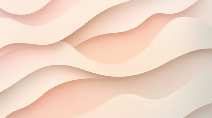 Elegant and sophisticated pastel gradient backdrop seamlessly shifting from soft pink to beige adorned with a faint textured noise overlay for a modern minimalist. Shifting Geometries. Illustration