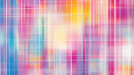 Holographic grid pattern with shifting neon hues. Shifting Geometries. Illustration