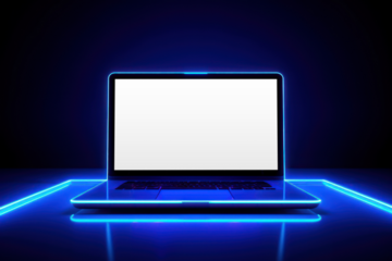 Laptop screen png mockup, transparent design