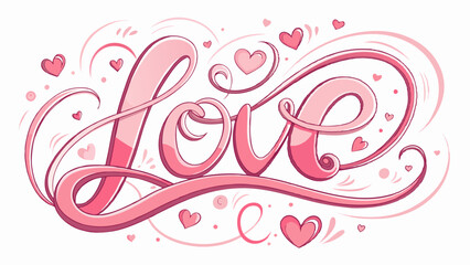 abstract vector background with Love text