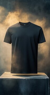 Vertical video 3D polo shirt mock-up set, modern touch to the presentation, E-commerce and sales theme with clothes products.