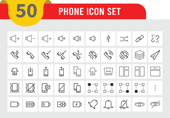 Contact icon collection. Editable Stroke line vector. Small user interface line icon symbols for apps and websites