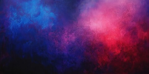 A mesmerizing tapestry of interwoven blues, purples, and reds dances across the canvas. This vibrant, textured abstract background exudes depth and dimension through its dynamic color blending