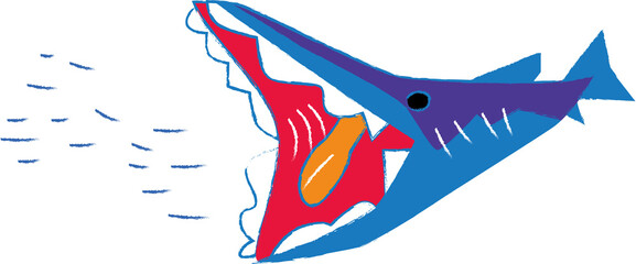 アオザメ色有鉛筆風