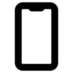 Minimalist Smartphone Icon for Digital Use