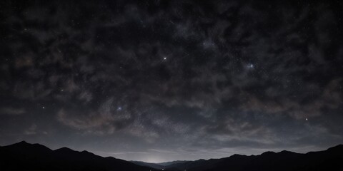 Fototapeta premium starry night sky with twinkling stars on black background , astronomy, stars, celestial