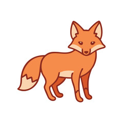 Forest animal fox icon