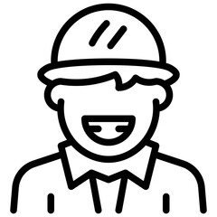 Farmer Icon. Male Farmer Icon