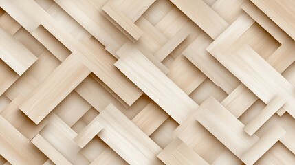 Beige wood plank texture, crisscross pattern, background design, interior decor
