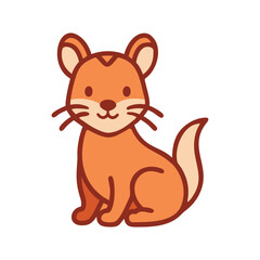 Forest animal ferret icon