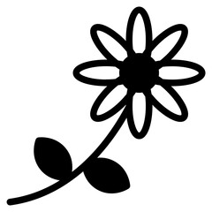 Stylized Flower Icon for Creative Projects
