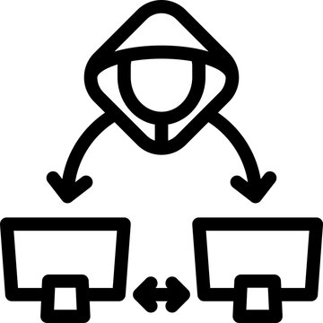 Man in the middle attack Icon