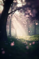 Obraz premium Beautiful cherry blossom flower at full blooming in Spring.