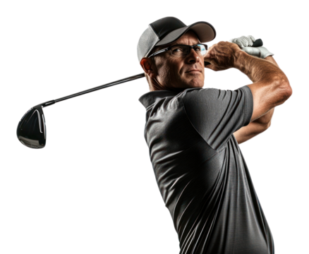 PNG Golfer background sports white. - Powered by Adobe