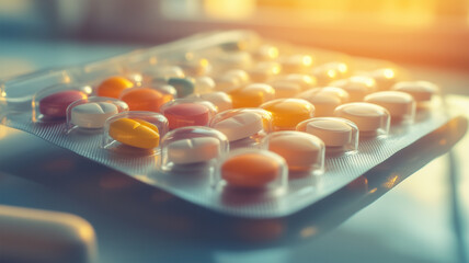 毎日の健康習慣 ピルケースに錠剤を整理する瞬間