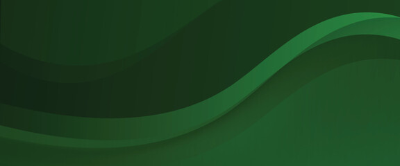 Abstract green wavy background. Vector EPS 10