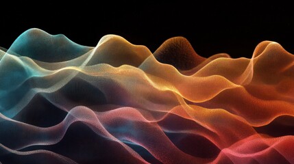 Fototapeta premium Abstract waves of color creating a dynamic visual effect.
