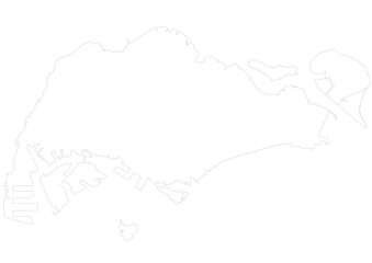 vector map of singapore