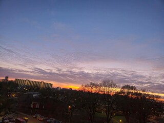 Magnificent view glowing. Magnificent sunset sky panorama. Colorful spectacular view of the sky.