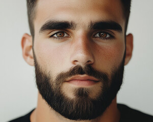 Fototapeta premium Man portrait on white background