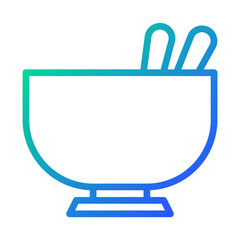 Mortar and Pestle in Gradient Style Design