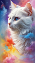 cat with blue eyes mobile wallpaper