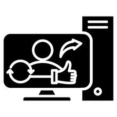 Obraz premium Automated posting icon 