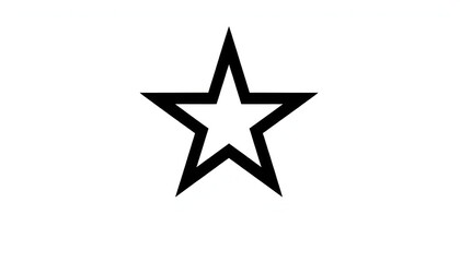 Obraz premium black and white star