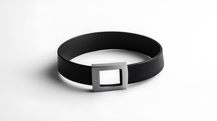 Black Leather Bracelet, Elegant, Minimalist, Fashion Accessory, Studio Shot