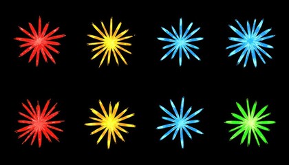 set of fireworks