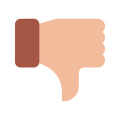 Stylized Thumbs Down Emoji for Negative Feedback