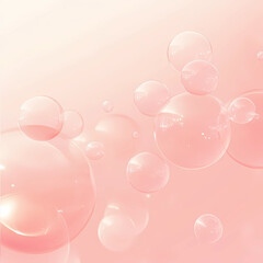 분홍 비눗방울 하늘