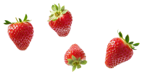 PNG Falling three of strawberries strawberry background fruit.