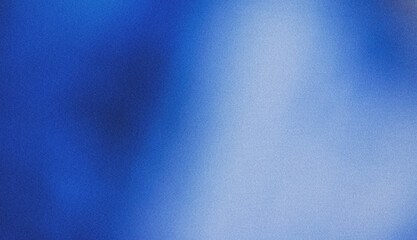 Dark blue gradient background illustration. Abstract glowing blue spots on a dark backdrop, grainy noise grungy texture effect.