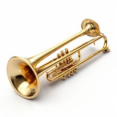 an AI Image Generator, Golden Brass Horn Instrument