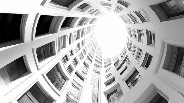 Circular enigma: the paradox of perspective. Architectural Paradoxes. Illustration