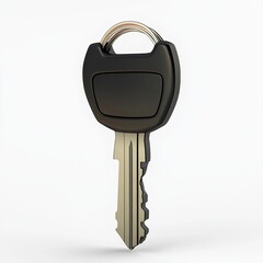 car key, 3d style imitation, cartoon icon, white background