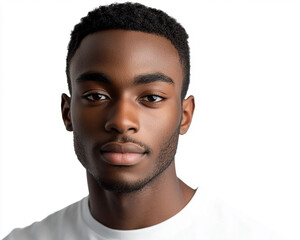 Obraz premium Man portrait on white background