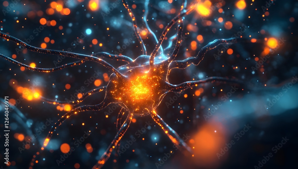 Poster neuron synapse transmission in brain