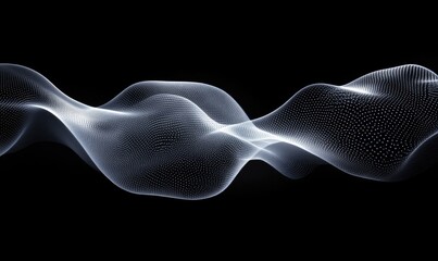 Abstract digital waves, technology, motion, data visualization