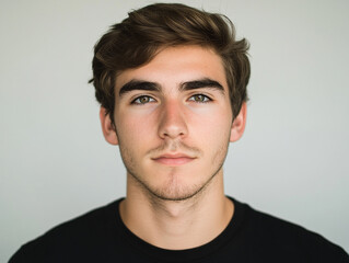 Obraz premium Man portrait on white background