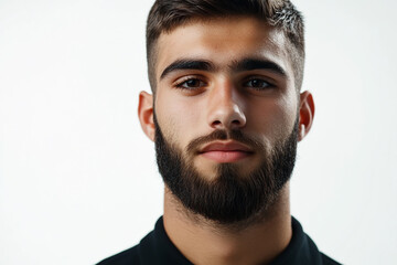 Fototapeta premium Man portrait on white background