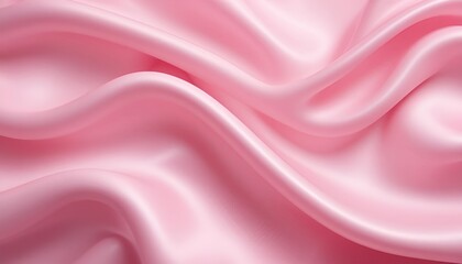 Obraz premium Luxurious Pink Satin Fabric with Smooth Shiny Texture