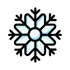 Snowflake cold weather illustration
