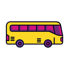Rock and roll tour bus icon