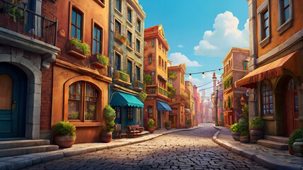 Obraz premium abstract colorful background For Cartoon videos